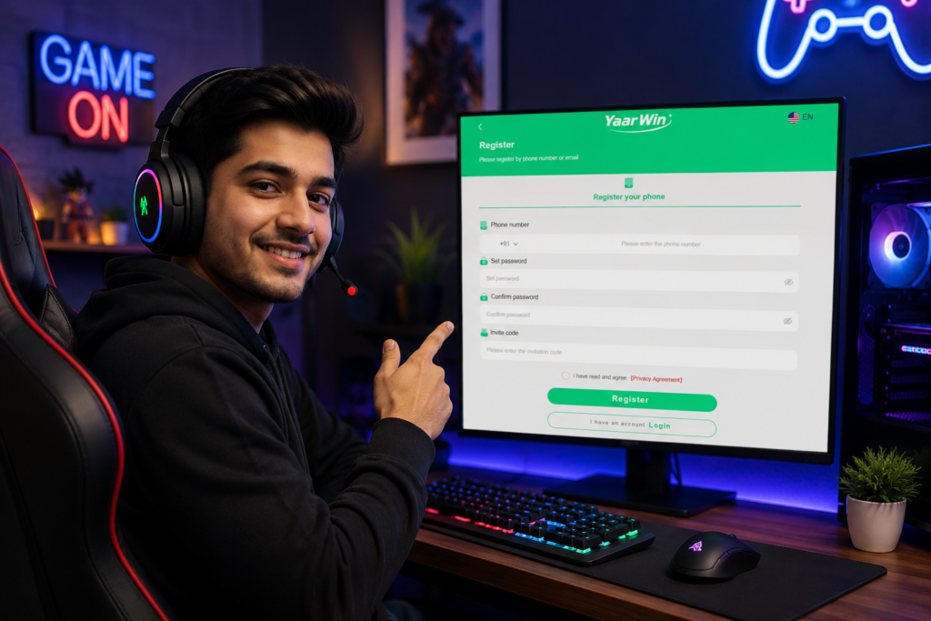 YaarWin Game Registration
